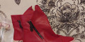 Снимка номер 2 за ПРОДАДЕНИ Червени летни боти, 37номер