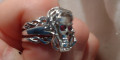 Снимка номер 1 за Троен пръстен с череп