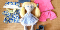Снимка номер 1 за Текстилна кукла с дрехи. Ръчна изработка.