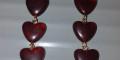 Снимка номер 1 за Асиметрични обеци Червени сърца