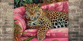 Снимка номер 1 за Стенно платно Шикозен леопард
