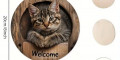 Снимка номер 2 за Декорация за стена с котка