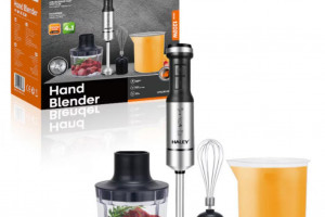 Снимка номер 1 за Мощен пасатор 4-в-1 HALEY 1200W с чопър, тел и мерителна кан