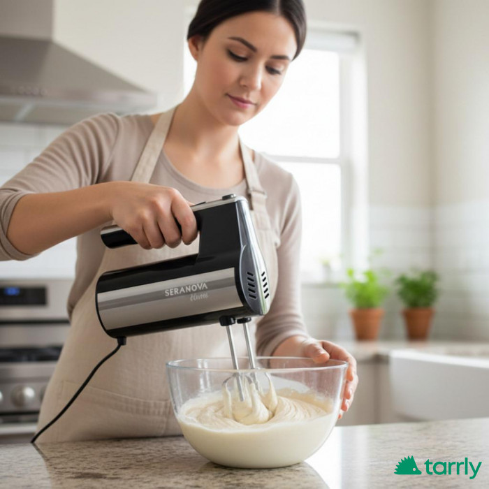 Снимка номер 1 за Кухненски миксер SERANOVA Home Метални бъркалки, лек и мощ