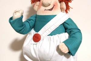 Снимка номер 1 за Кукла Карлсън. Кукла Фрекен Бок. Ръчно изработена