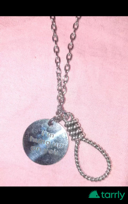 Снимка номер 1 за Ланче с 2 медальона и гравиран текст