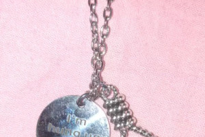 Снимка номер 1 за Ланче с 2 медальона и гравиран текст